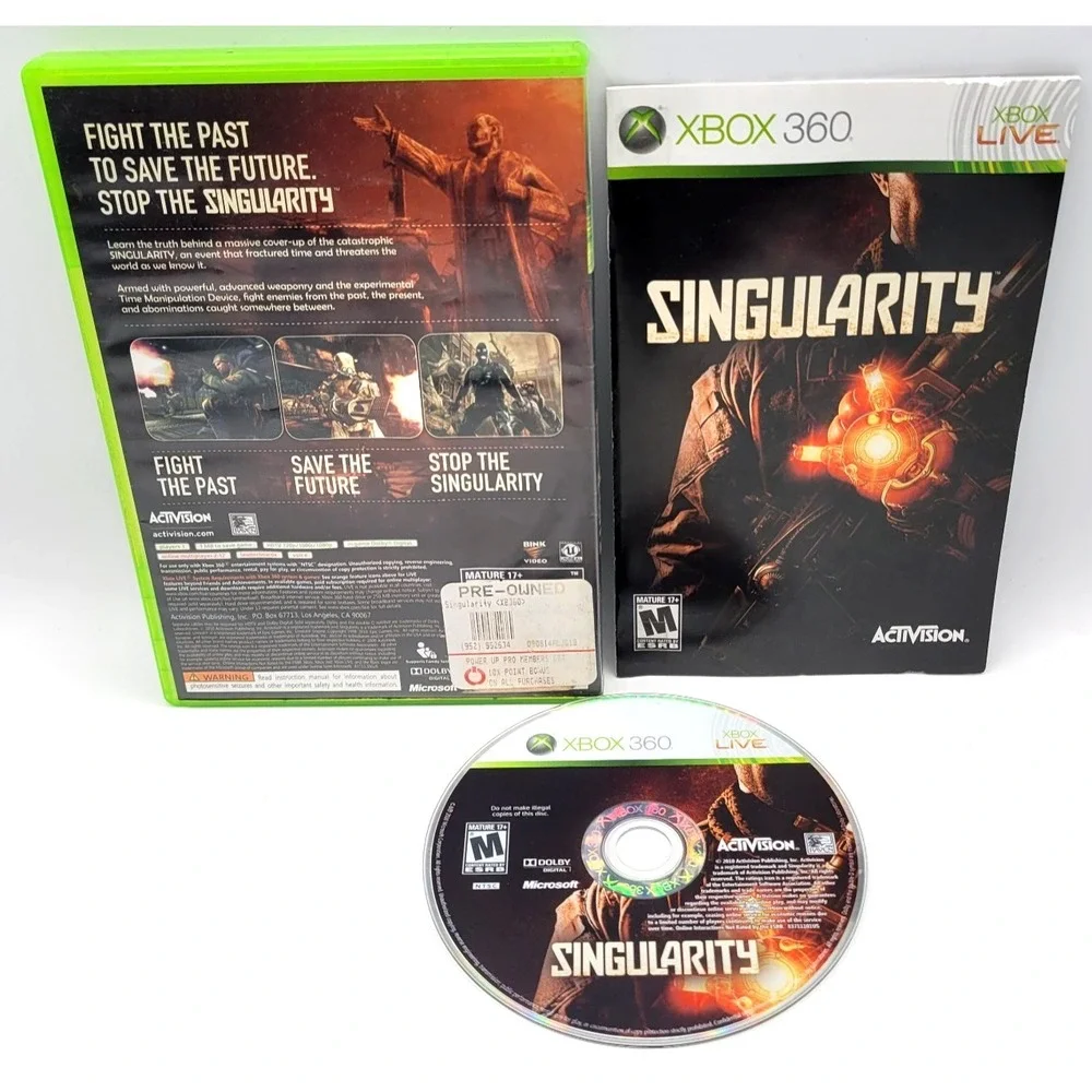 Singularity Xbox 360 CIB COMPLETE IN‎ BOX ACTIVISION
